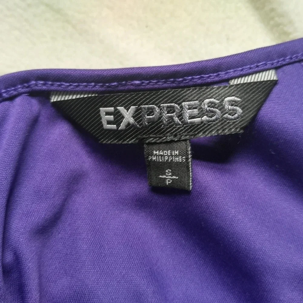 SmaleXPRESS Purple Crop top double layer / Lace